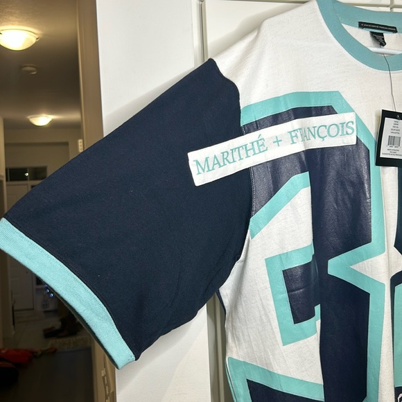 Marithe Francois Girbaud Oversized Baggy Big 38 Logo Tshirt Hip Hop Men Size XXL - Picture 8 of 17